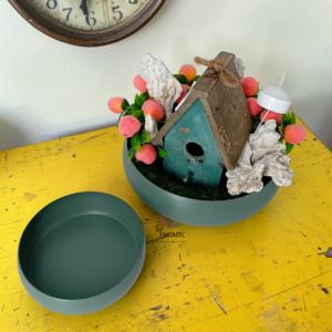 Διακοσμητική σύνθεση με βάση για κερί!